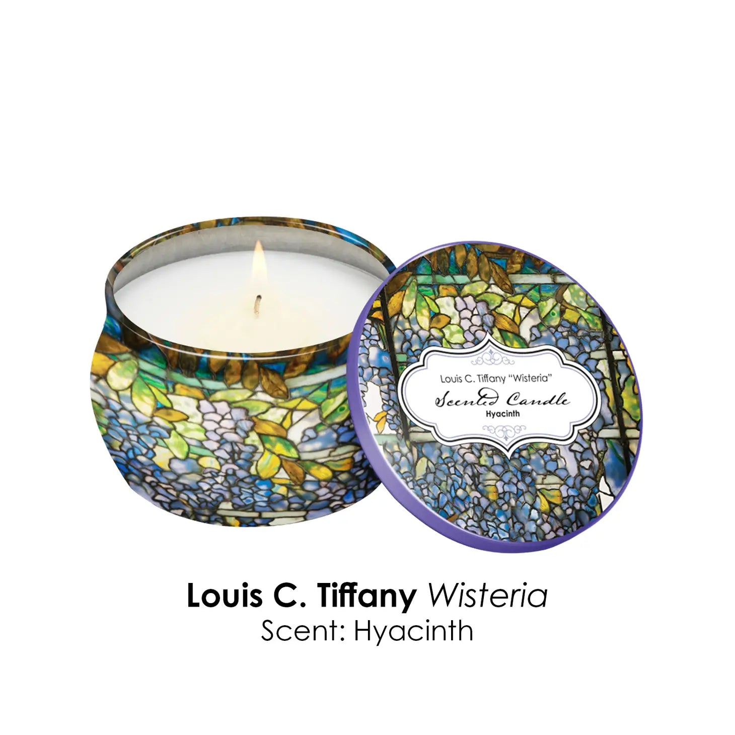 RainCaper Tiffany Floral Scented Candle Magnolia Scent Gardenia