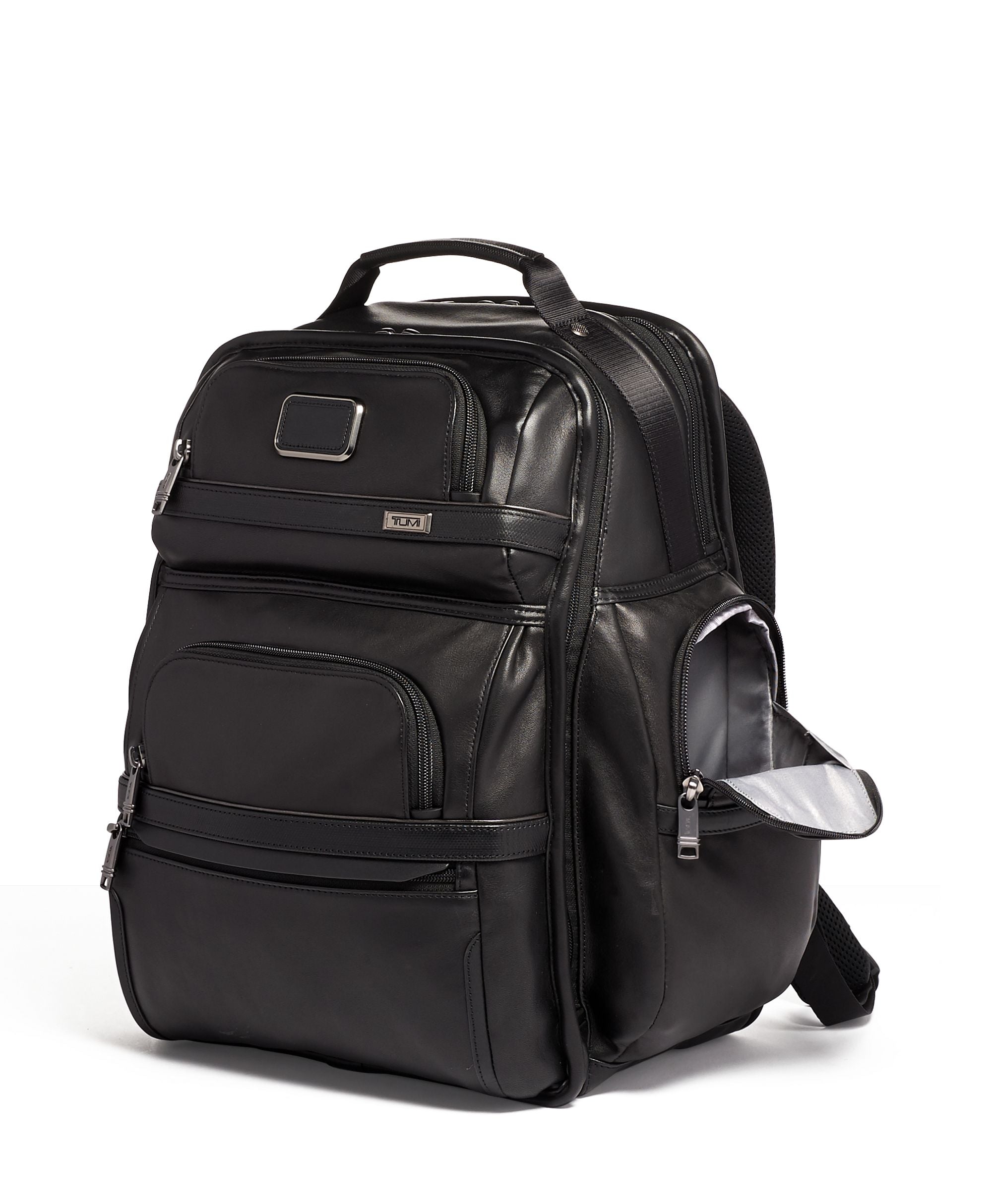 TUMI Alpha Brief Pack - Black Leather