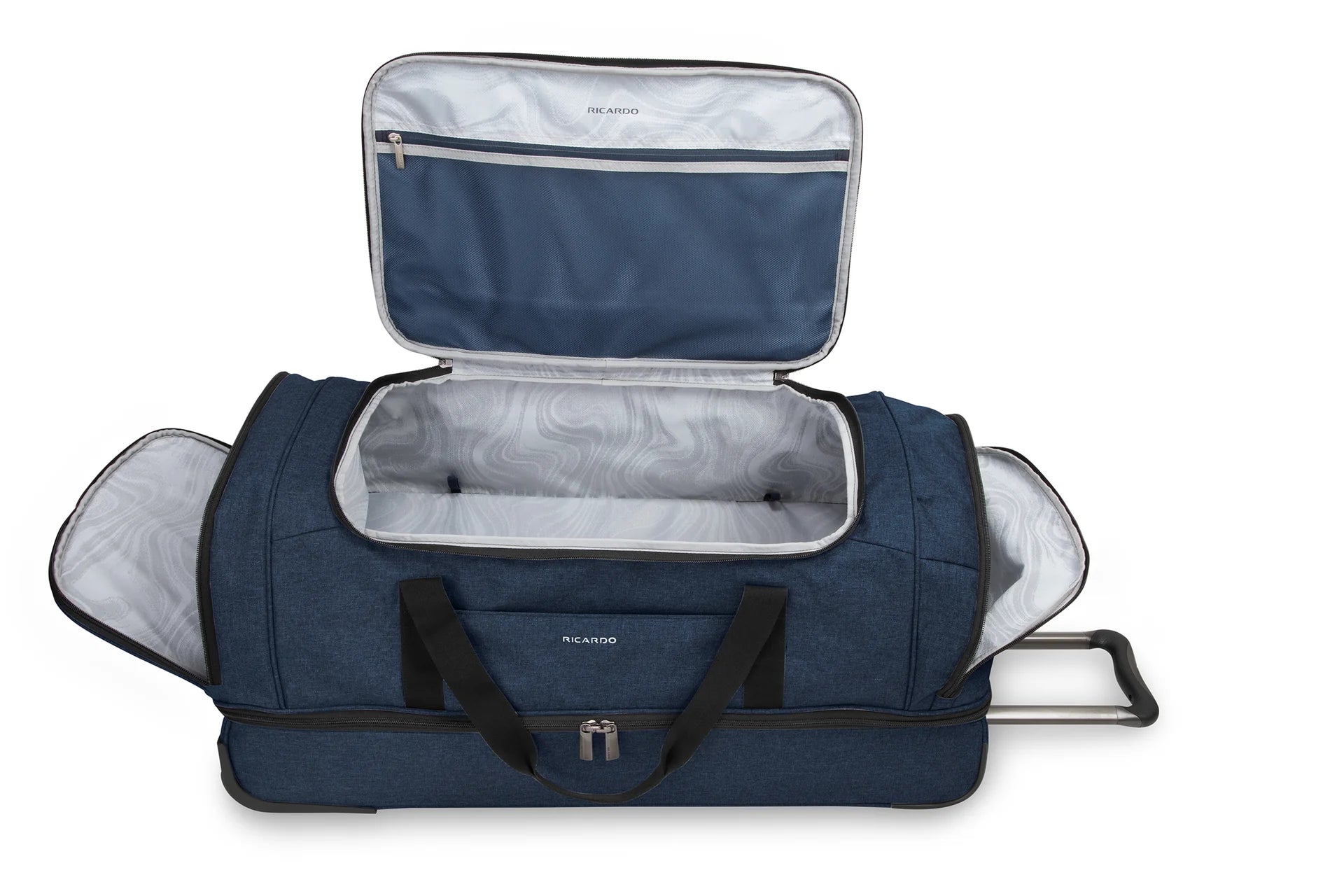 Ricardo Malibu Bay 3.0 Rolling Duffel - Blue, Opened top and side pockets