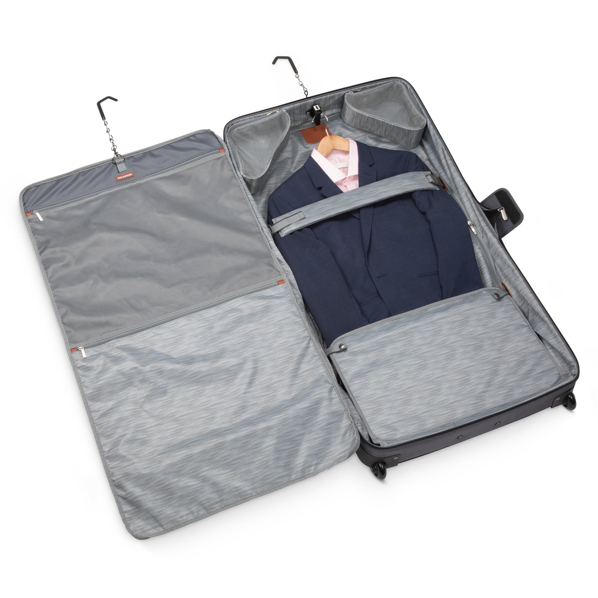 Ricardo Beverly Hills Montecito 2.0 Softside 44" Rolling Garment Bag - Gray