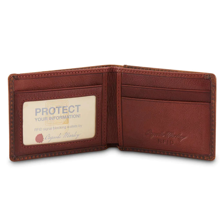 Osgoode Marley RFID ID Ultra Mini Wallet - Distressed Brown