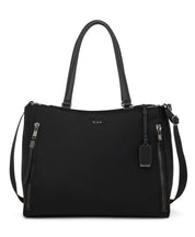 TUMI Voyageur Valetta Large Tote - Black/Gunmetal