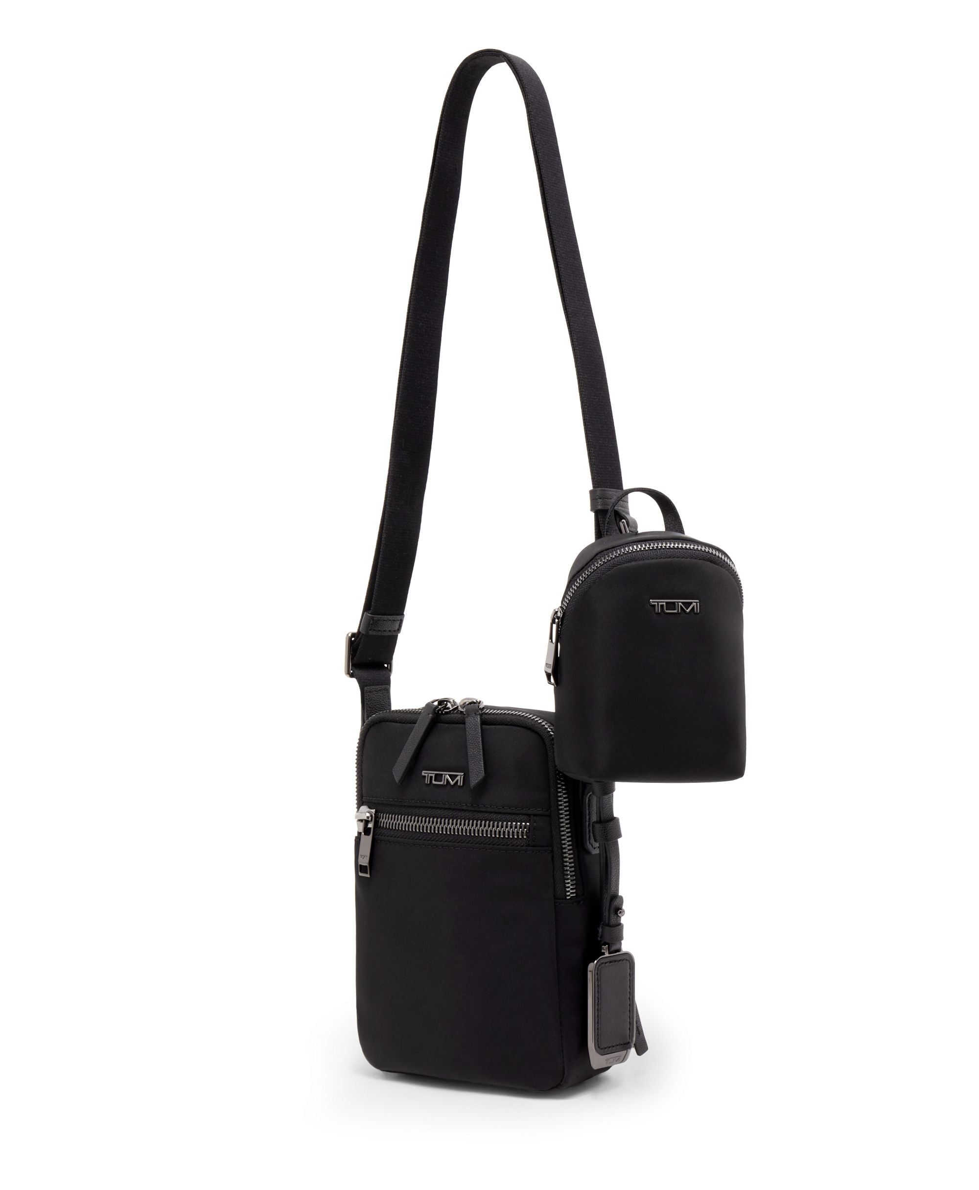 TUMI Voyageur Persia Crossbody - Black/Gunmetal