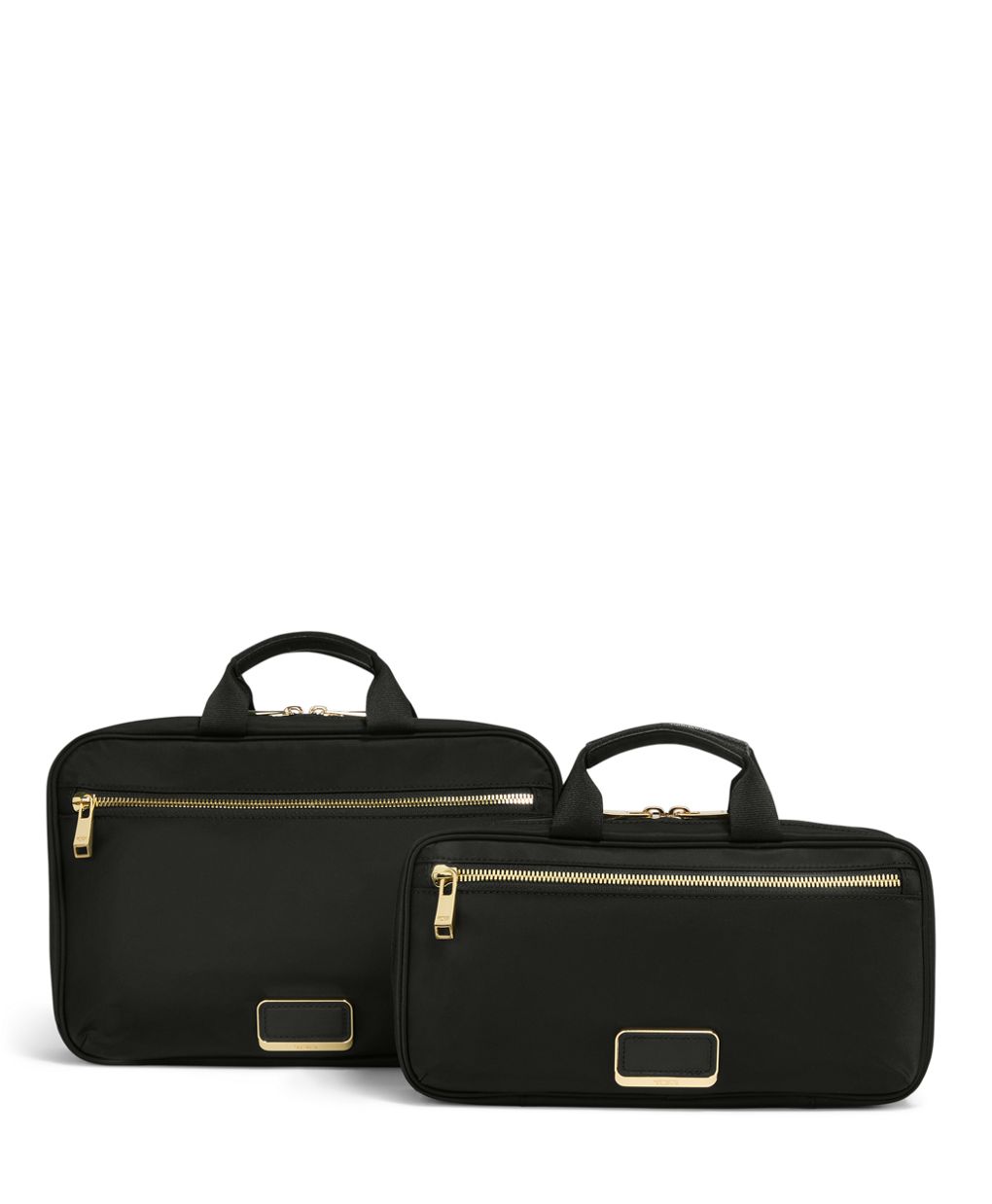 TUMI Voyageur  Small Madeline Cosmetic - Black/Gold