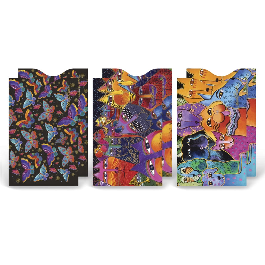 Monarque Set of 6 Laurel Burch 1 Credit Card Sleeve