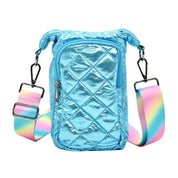 Mavi Bandz Water Bottle Bag Crossbody Hydro Puffer Tote - Aqua