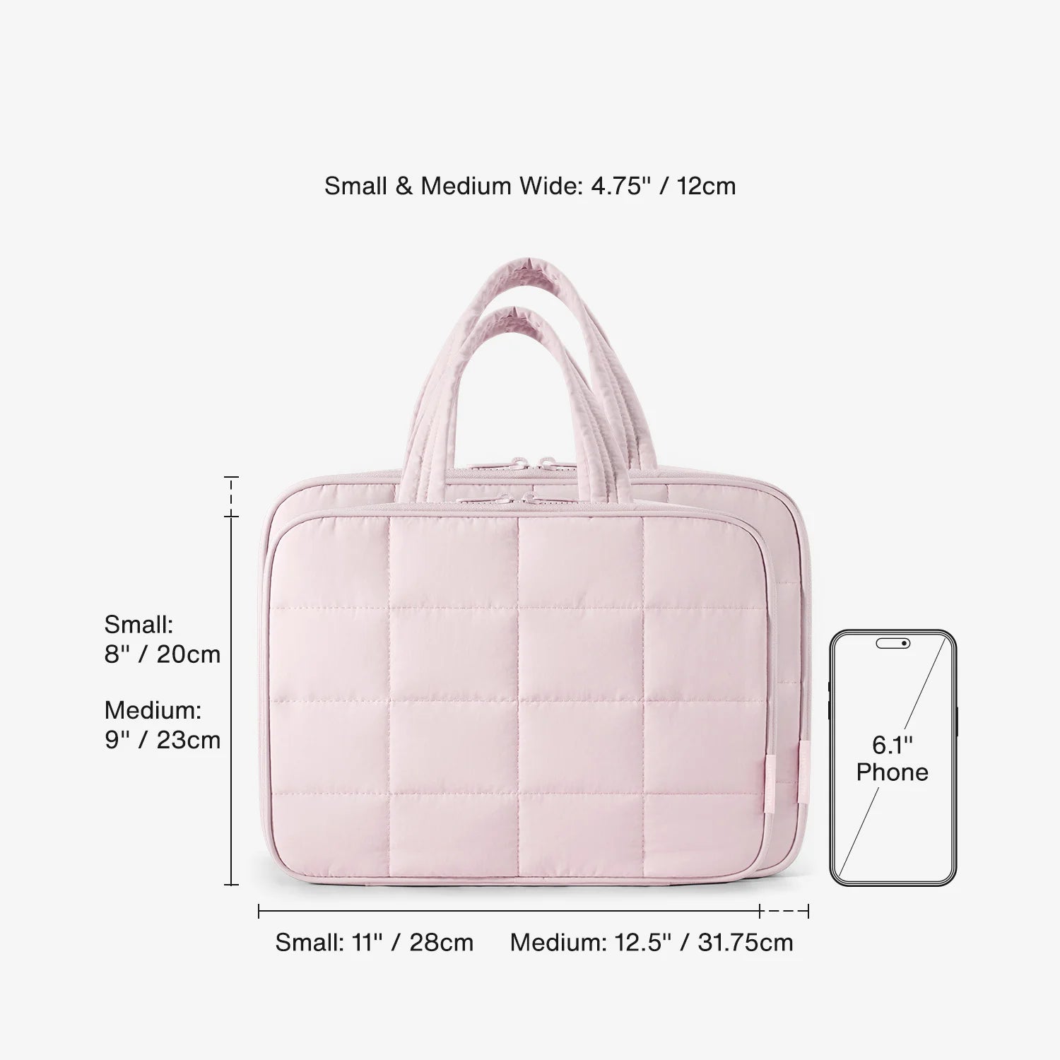 Bagsmart Zora Explore Ease Puffy Toiletry Kit Small - Pink