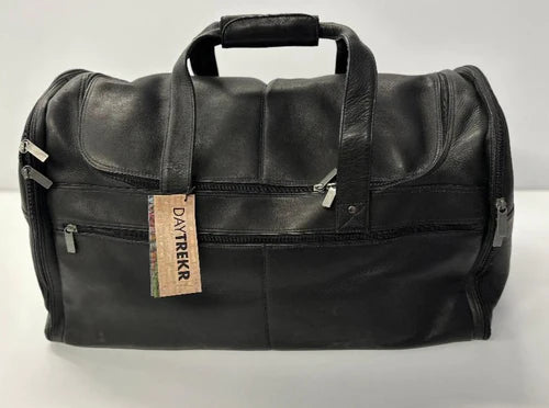 DayTrekr 22" Leather Duffel Black