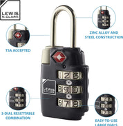 Lewis N. Clark Travel Sentry TSA-Approved Luggage Lock - Green