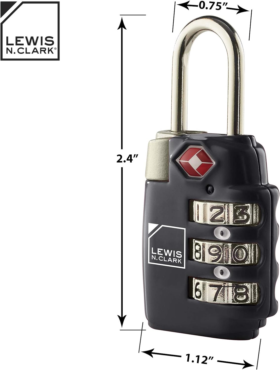 Lewis N. Clark Travel Sentry TSA-Approved Luggage Lock - Green