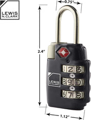 Lewis N. Clark Travel Sentry TSA-Approved Luggage Lock - Green