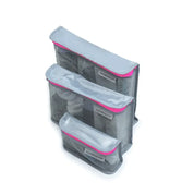 Mumi Toiletry Cubes Set of 3 "Adventure Awaits" - Pink