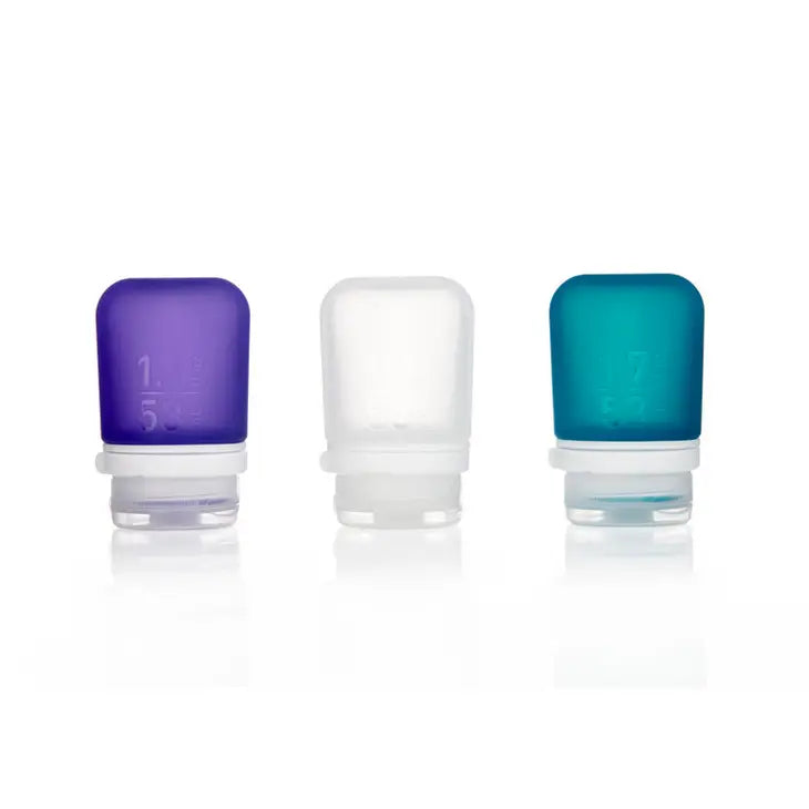 Humangear GoToob+ 3 Pack 1.7 oz - Clear/Purple/Teal