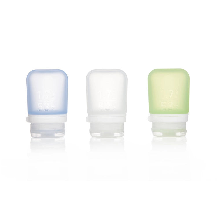 Humangear GoToob+ 3 Pack 1.7 oz - Clear/Green/Blue