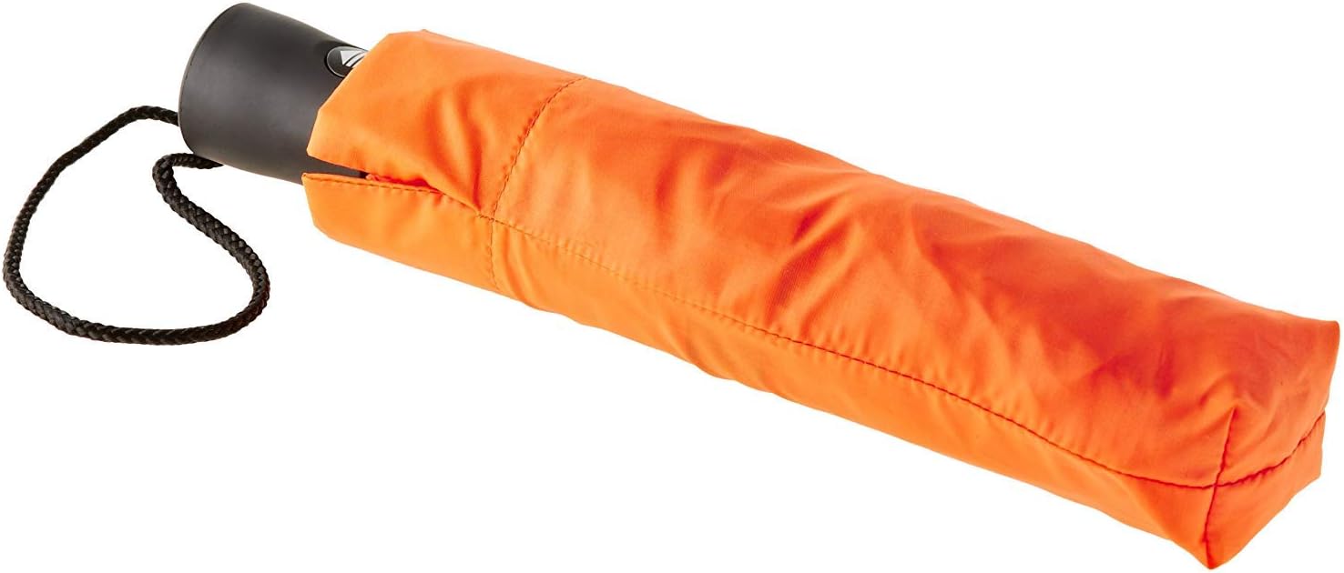 Lewis N. Clark Travel Automatic Umbrella Windproof & Water Repellent Fabric - Orange