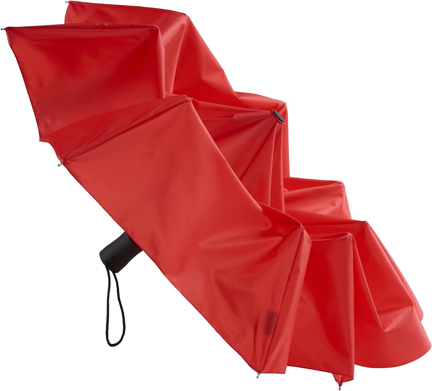 Lewis N. Clark Travel Automatic Umbrella Windproof & Water Repellent Fabric - Red