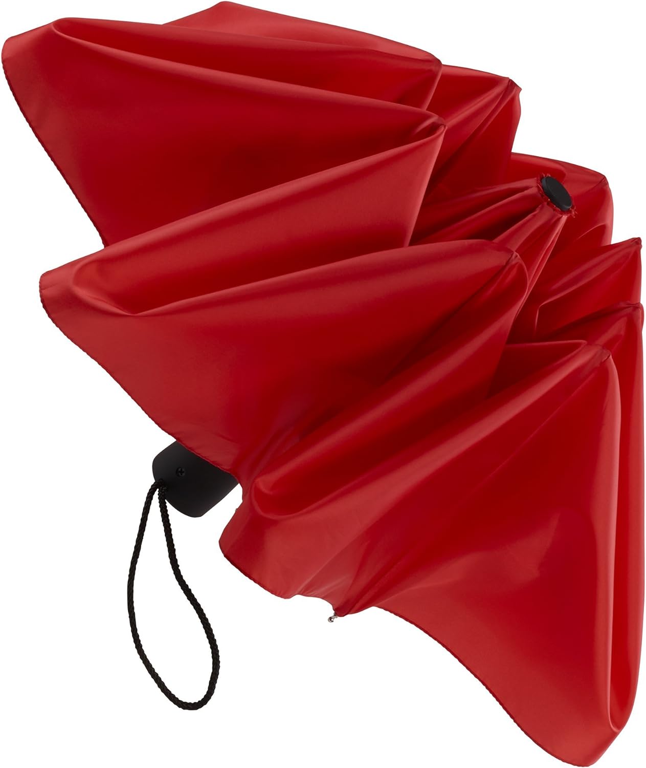 Lewis N. Clark Travel Automatic Umbrella Windproof & Water Repellent Fabric - Red