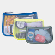 Travelon Set of 3 Assorted Piped Pouches - Bold