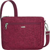 Travelon Anti-Theft Classic Small E/W Crossbody - Berry Tulip