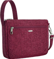 Travelon Anti-Theft Classic Small E/W Crossbody - Berry Tulip