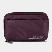 Travelon World Travel Essentials Tech Organizer - Blackberry