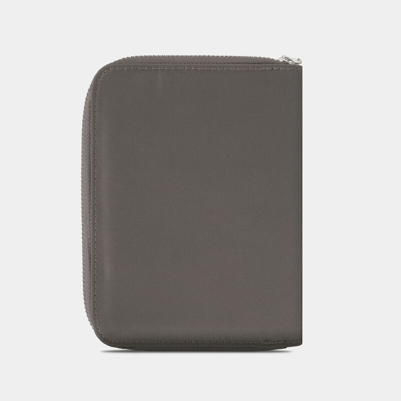 Travelon RFID Blocking Passport Zip Wallet - Smoke