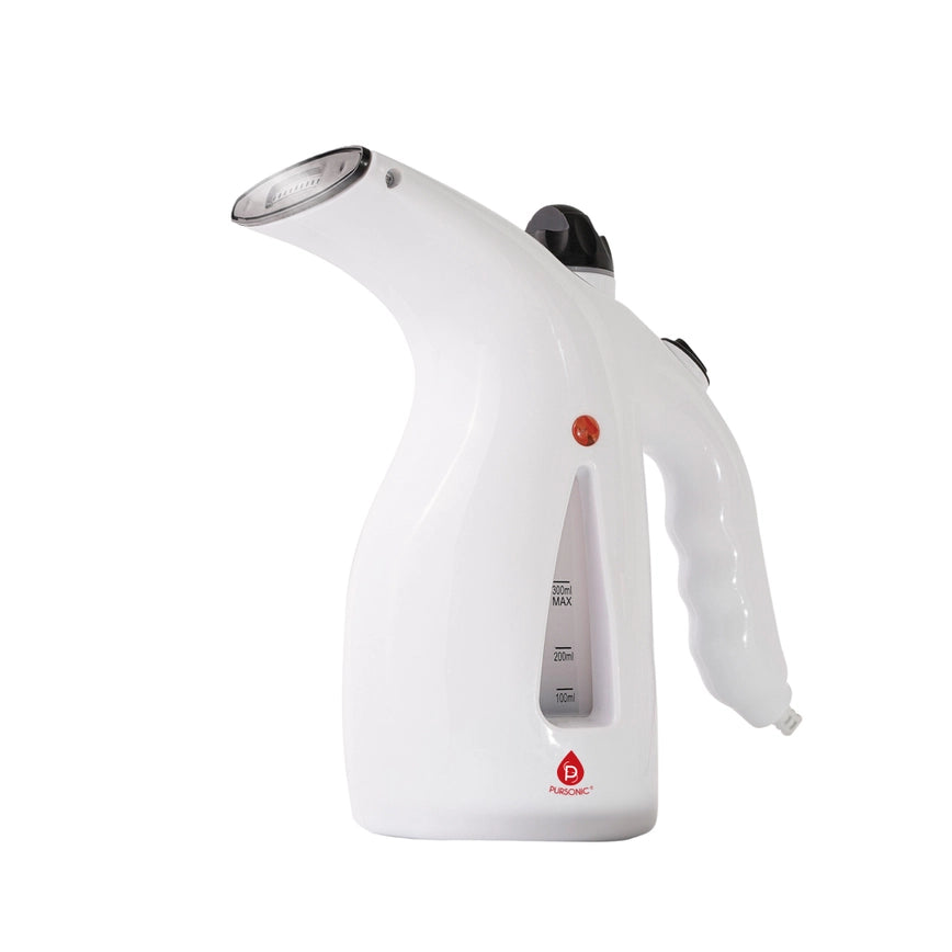 Pursonic Handheld Fabric Powerful Travel Clothes Garment Steamer - White