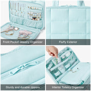 Bagsmart Zora Explore Ease Puffy Toiletry Kit Small - Light Blue