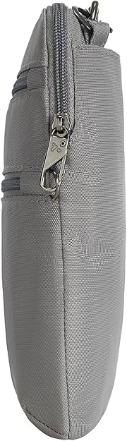 Travelon Anti-Theft Classic Slim Double Zip Crossbody - Gray