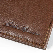 Eddie Bauer Leather RFID Money Clip Wallet w/3 Card Slots - Tan