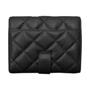 ILI New York RFID Quilted Small Wallet  - Black