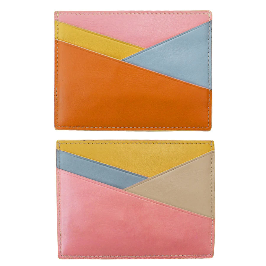 ILI New York Asymmetric Card Case - Pink Rainbow