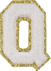 Varsity Letter Patch Q - White