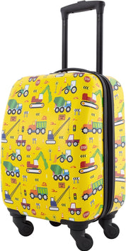 Travelers Club Kids 5 Piece Travel Luggage Set  - Yellow Cars