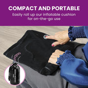 Cabeau Evolution Cushion Portable & Lightweight Inflatable Seat Cushion - Black