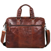 Jack Georges Leather Voyager Professional Briefcase - Brown