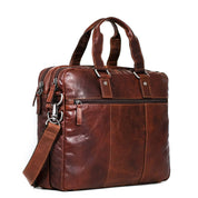 Jack Georges Leather Voyager Professional Briefcase - Brown