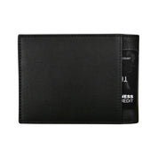 ILI  Men's Wallet Premium Leather Front Pocket Bifold - Black