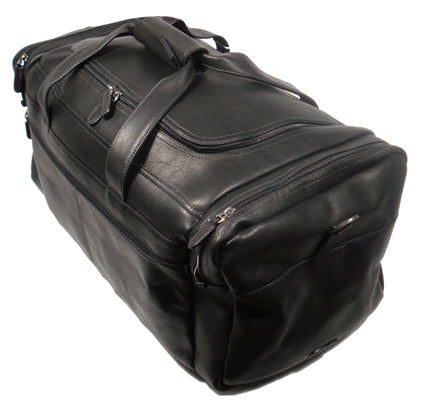 Dorado Leather 21" Carry On Duffel - Black