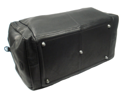 Dorado Leather 21" Carry On Duffel - Black