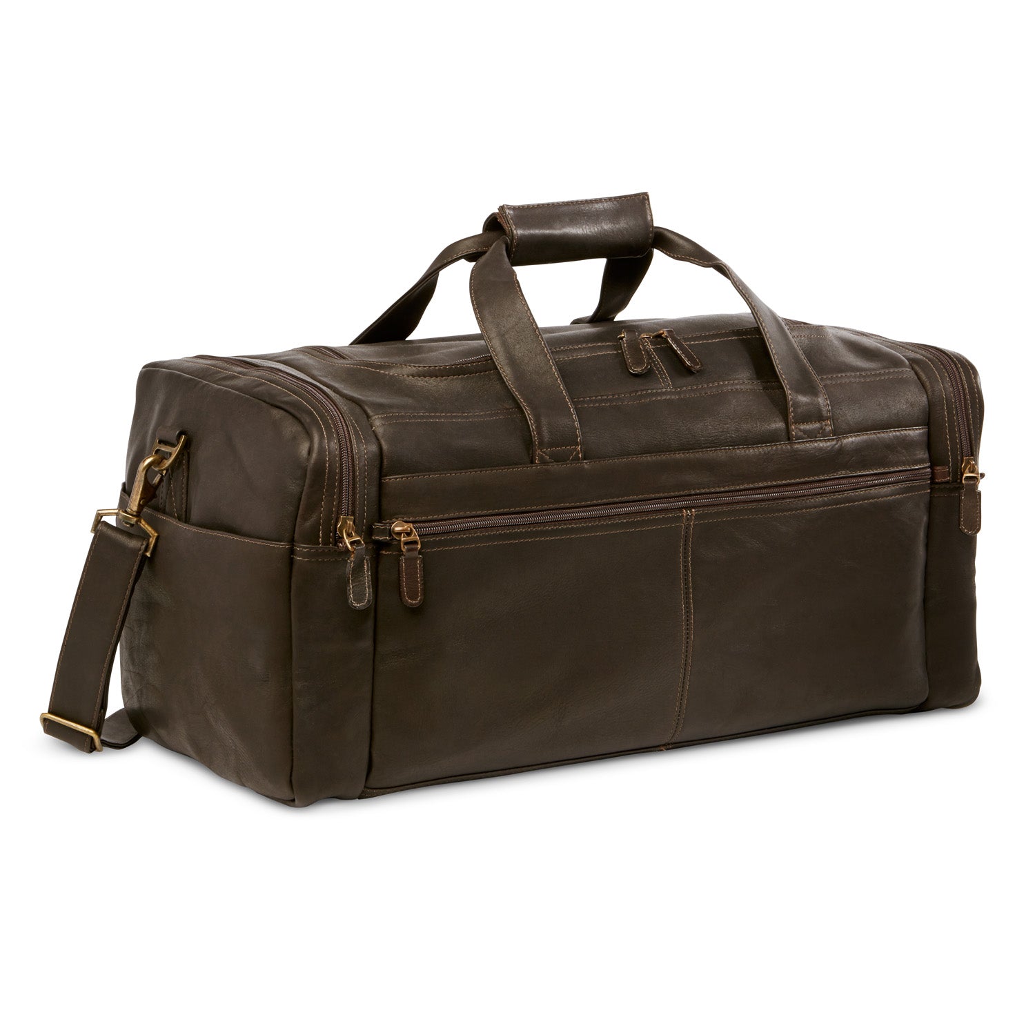 Dorado Leather 21" Carry On Duffel - Brown