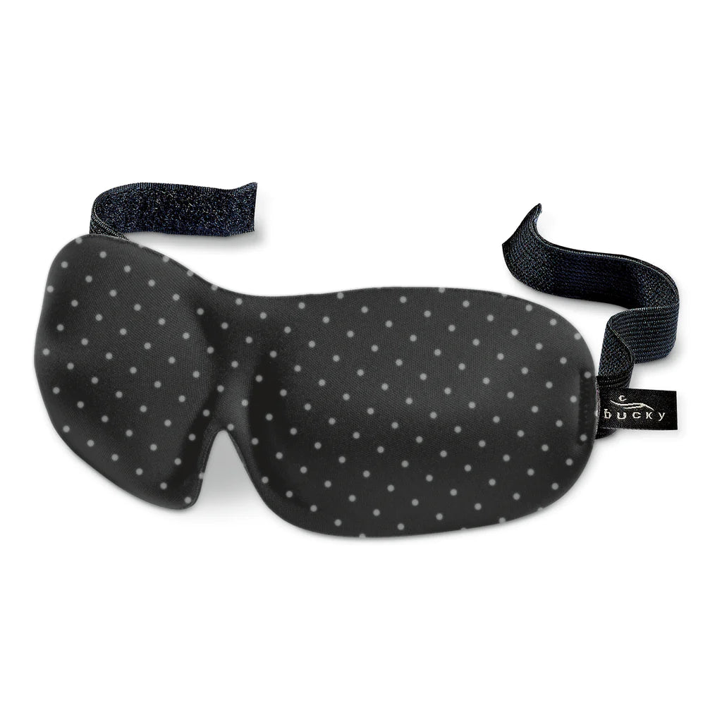 Bucky 40 Blinks Eye Mask Black/Gray Dots