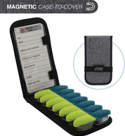 Lewis N. Clark Lift™ Magnetic Pill Organizer with Case - Gray