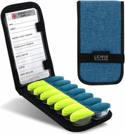 Lewis N. Clark Lift™ Magnetic Pill Organizer with Case - Turquoise