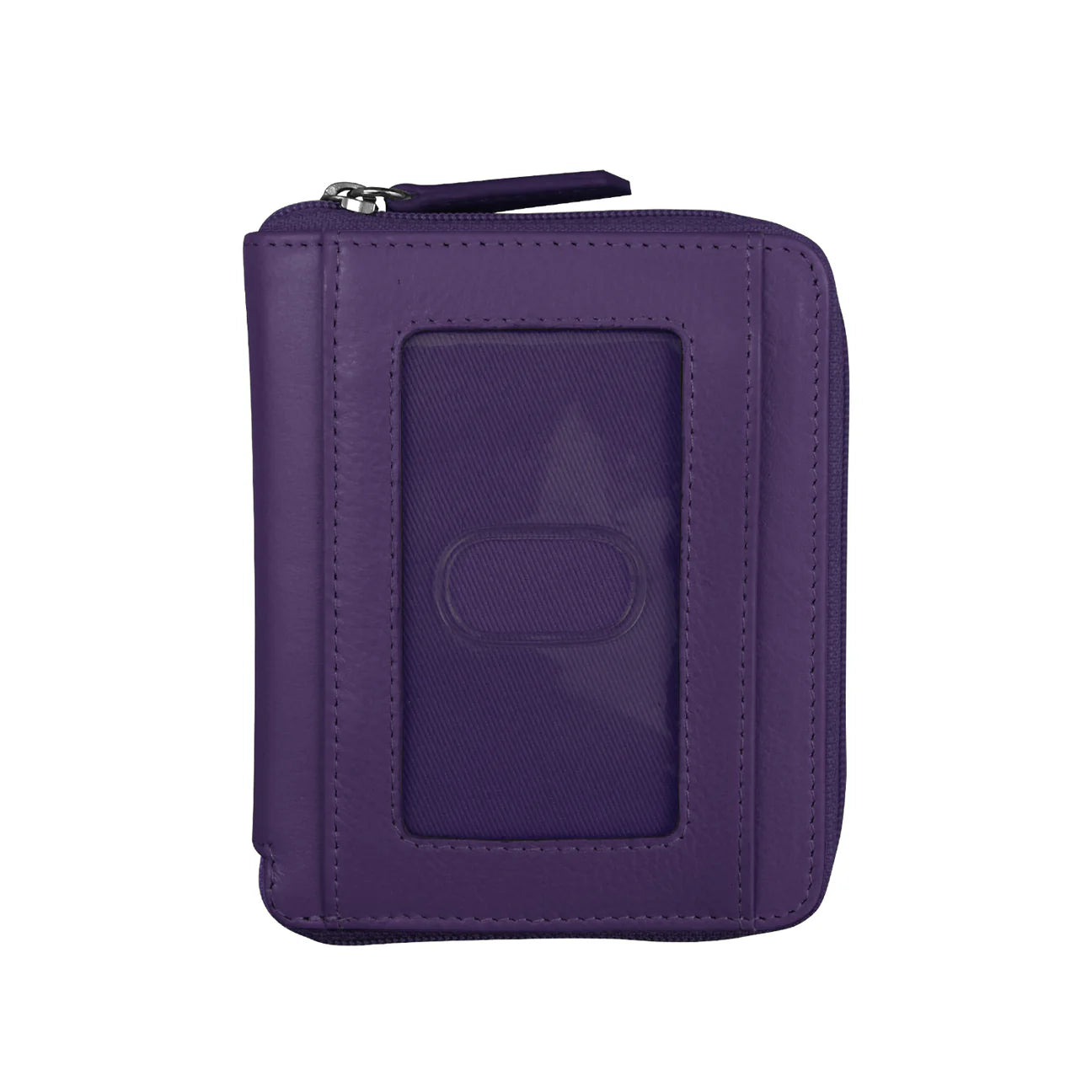 ILI New York RFID Small Zip Around Wallet - Purple