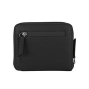 ILI New York RFID Small Zip Around Wallet - Black