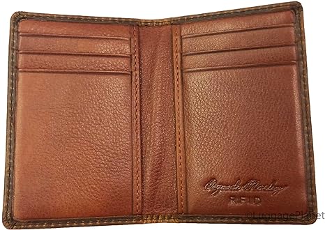 Osgoode Marley RFID Leather 8 Pocket Card Case - Brandy