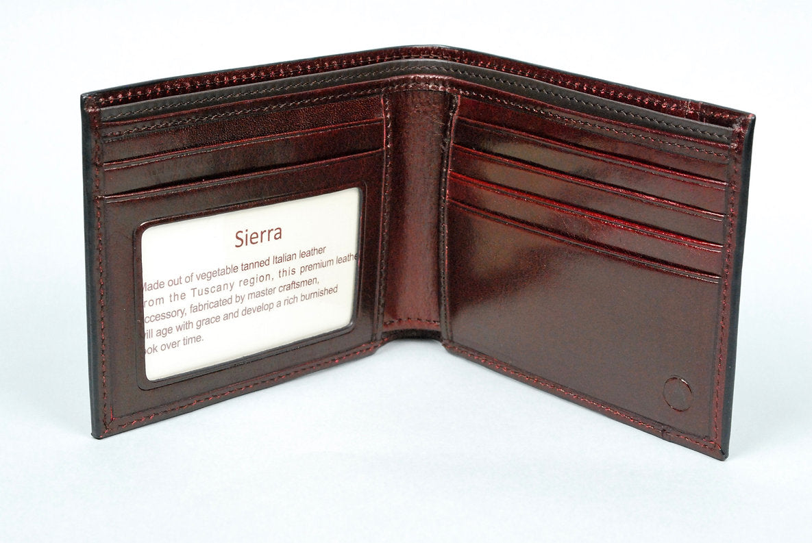 Capitol Leather RFID Bifold Wallet w/ID Window - Sierra Brown