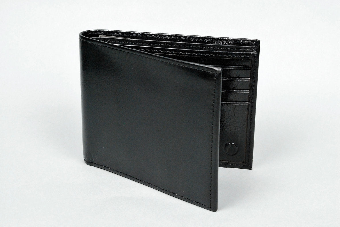 Capitol Leather RFID Bifold Wallet w/ID Window - Nappa Black