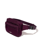 Baggallini Securtex Anti-Theft Belt Bag Sling - Mulberry